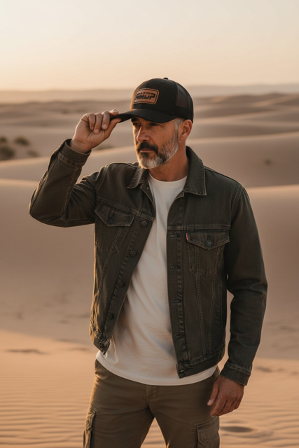 AMDP Leather Patch Hat